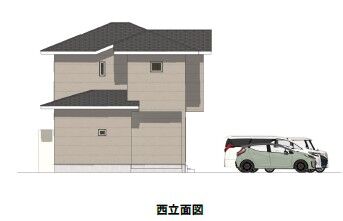 完成予想図(西側)