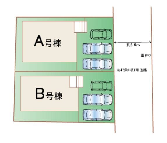 ■A号棟・車2台駐車可能■