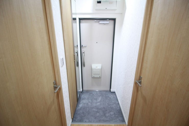 スペースが広くお出かけの準備がしやすい玄関です。