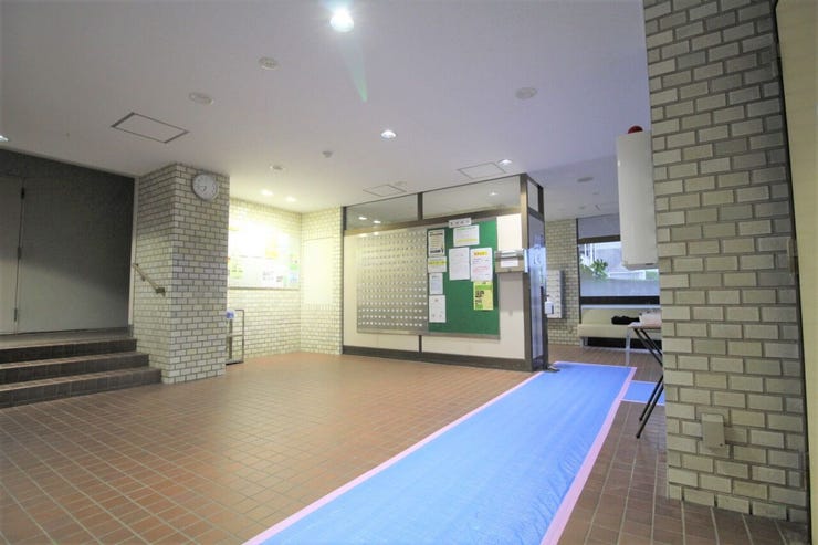 綺麗に清掃されたエントランス。管理の良さがうかがえます。