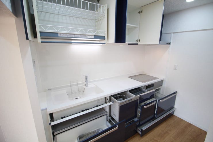 広々とした作業スペースがあり、お料理がはかどりそうなキッチン。