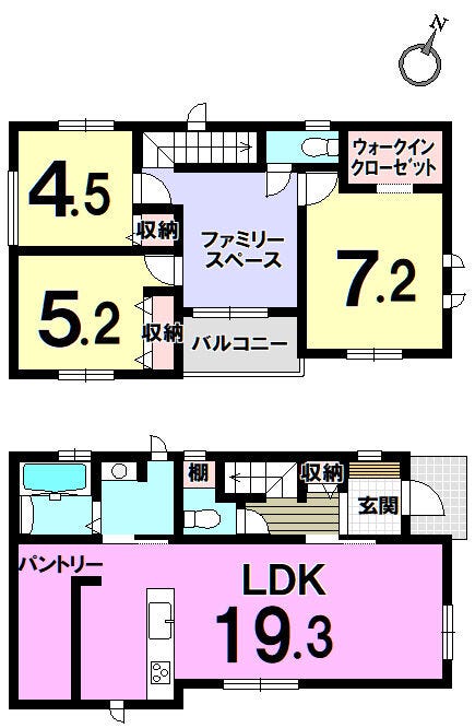 【間取り】
【福岡市東区名島 新築戸建て】◆西鉄名島駅まで歩4分◆住宅ローン金利優遇や税金控除の優遇がある、長期優良住宅