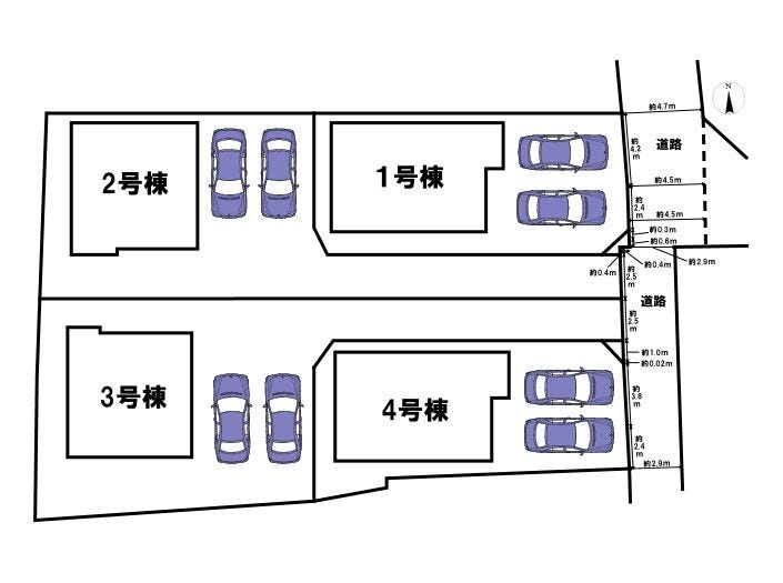 【全体区画図】
配置図です。