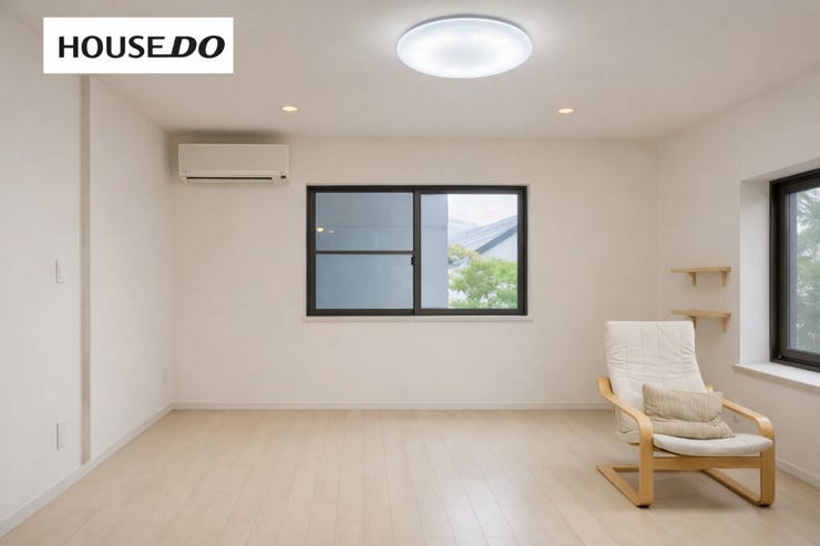 明るく清潔感のある洋室は、寝室や子ども部屋、書斎にもおすすめ。シンプルな空間なので、お好みのインテリアも映えそうです。