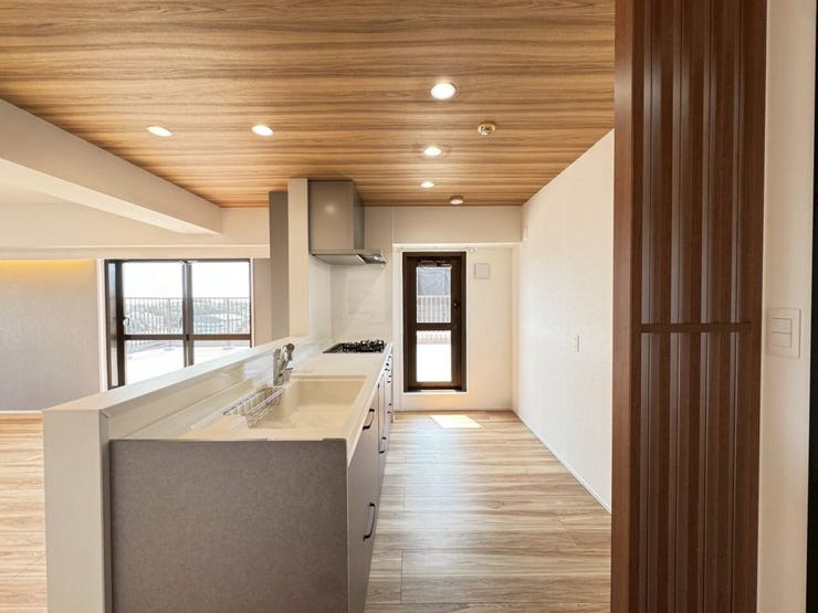 冷蔵庫スペース・天井ダウンライト