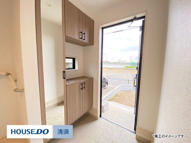 (玄関施工例です)