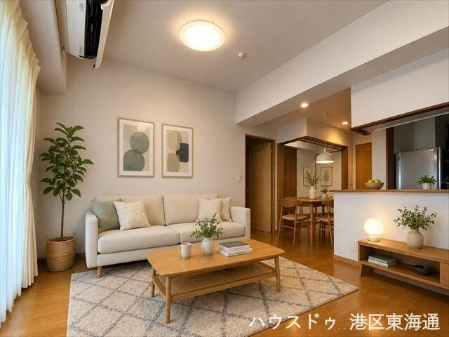 【リビング】
※写真はイメージです。
実際の写真に家具や調度品をCG合成したものです。
(家具等は販売に含まれておりません。)
