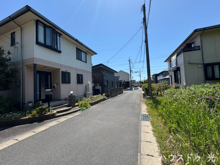 整備された造成地。