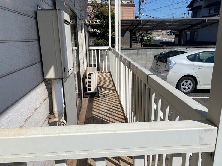 洗濯物が干せるバルコニー