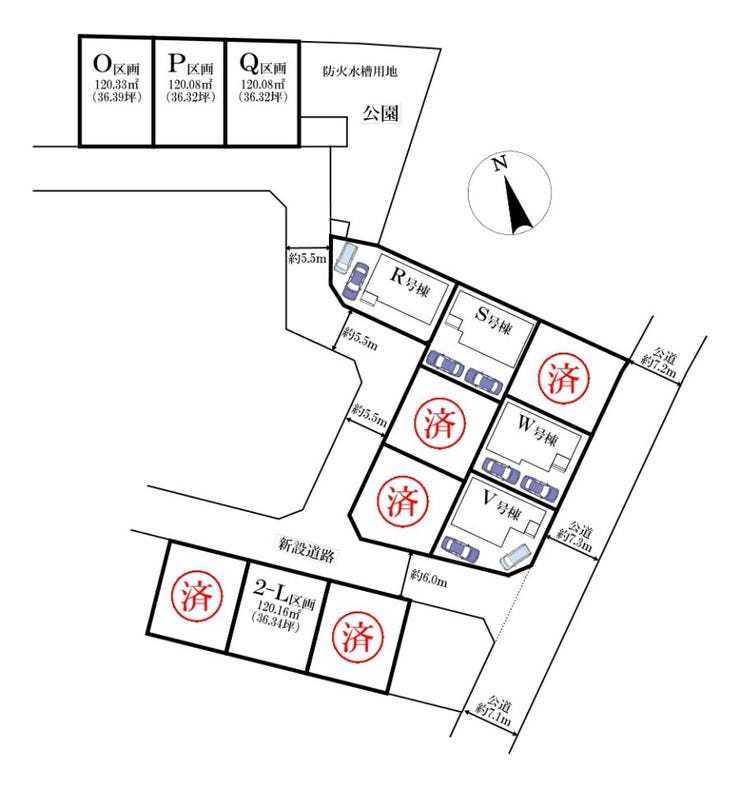 ◎区画図:V号棟