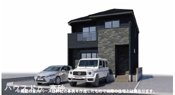 【外観】
家族の笑顔も、モノも、たっぷり入るおうち♪