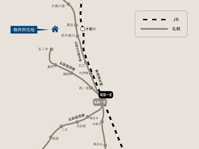 名鉄尾西線「玉ノ井」 駅 徒歩22分