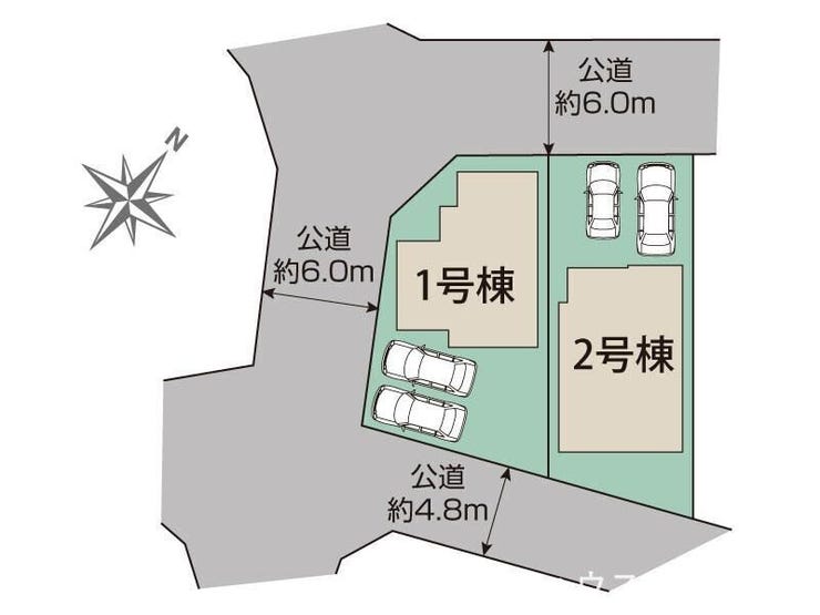 ■□■全体区画図■□■
土地面積:191.60㎡
建物面積:107.79㎡
