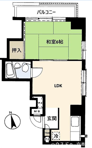 【間取り】
和と洋が調和した使いやすい間取り