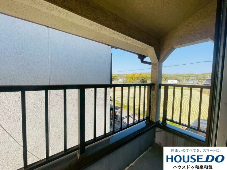 解放感のあるバルコニー