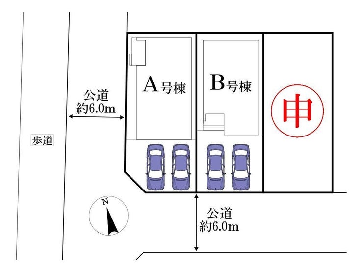 【外観】
◎区画図:B号棟