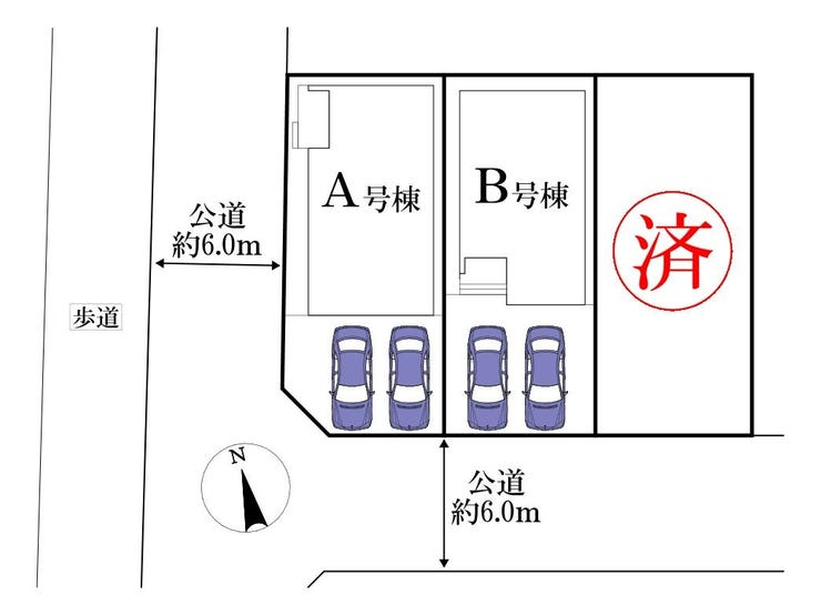 ◎区画図:B号棟