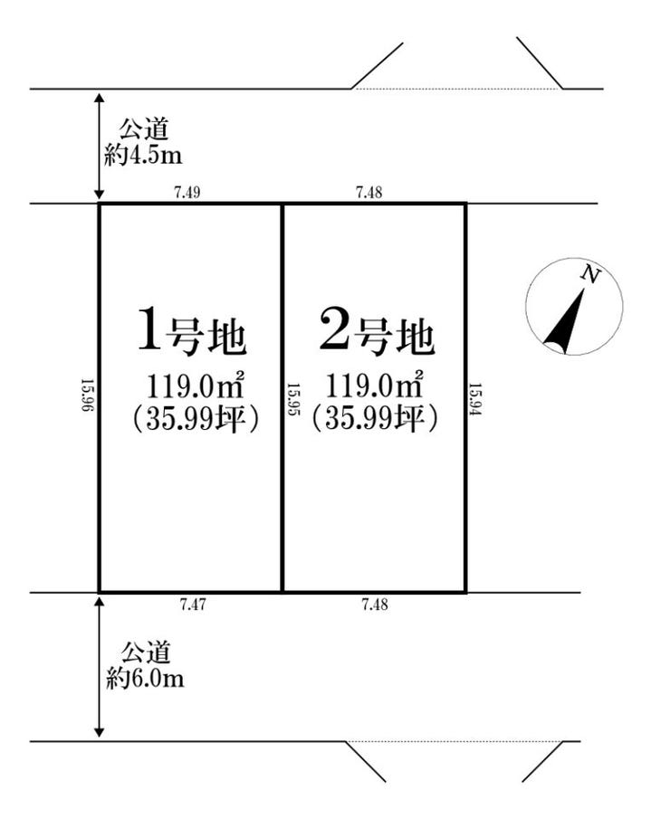 ◎区画図:1号地