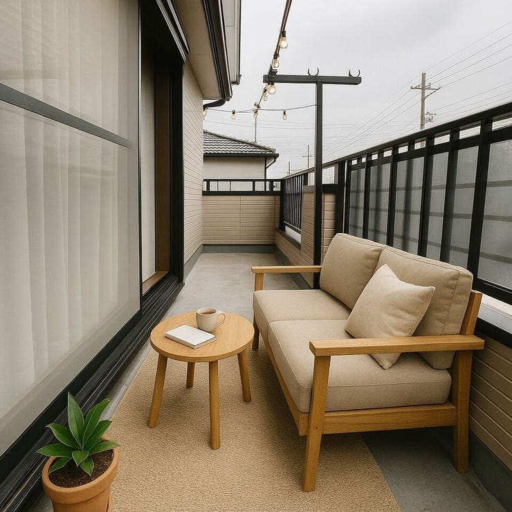【Balcony】※室内写真の家具・小物はCGでのイメージです。現況を優先いたします。