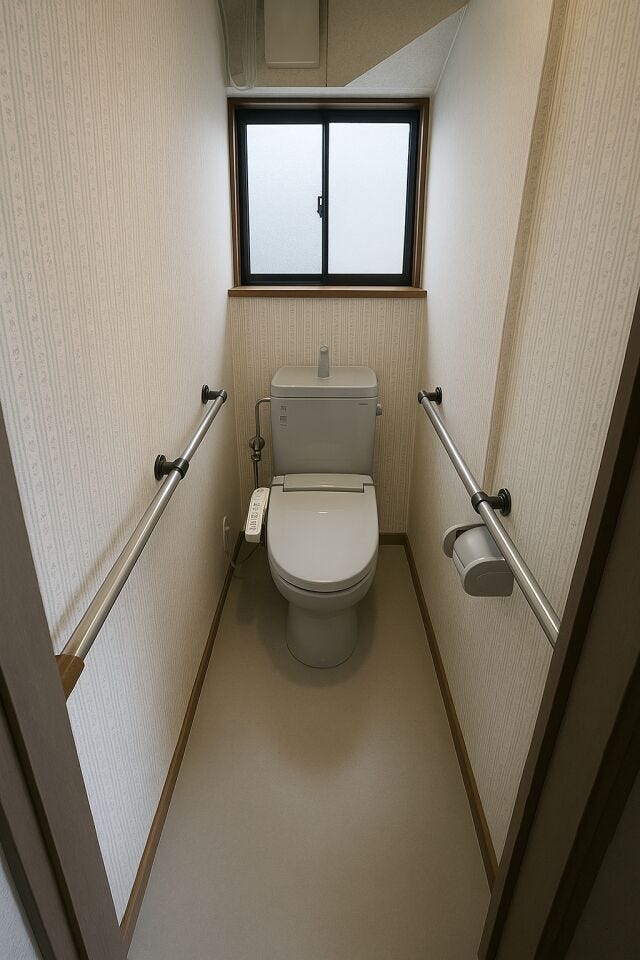 【Toilet】1階トイレ※居住中につき、写真内の家具・荷物はCG処理にて消去しております。実際とは異なる場合がございますので、現況を優先とさせていただきます。