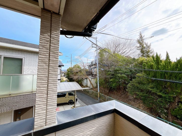 バルコニーからの眺望良好です。