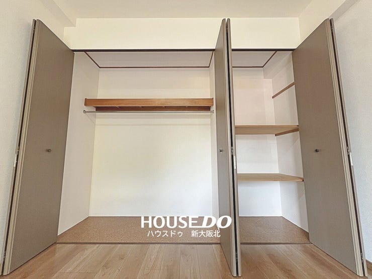 ■大容量のクローゼット!
■お洋服はもちろん、小物や季節家電も収納できてお部屋がスッキリと片付きます!