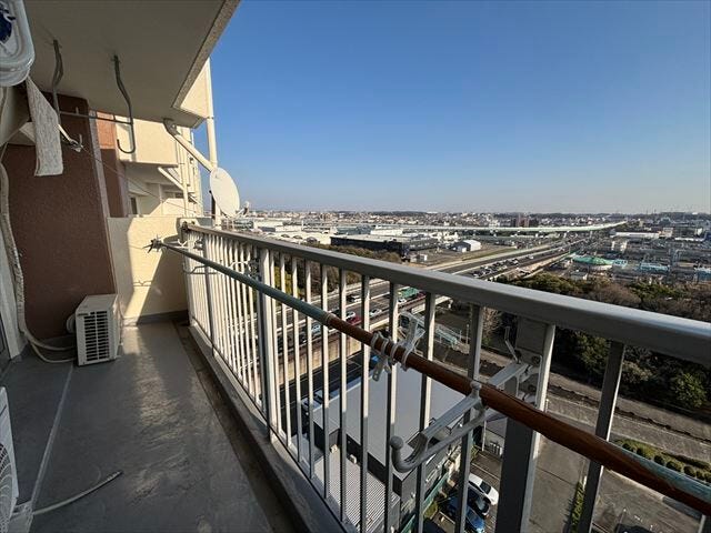 南バルコニーで毎日のお洗濯も楽々快適。