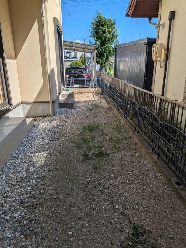 お庭スペース。
ガーデニングや家庭菜園も楽しめます。