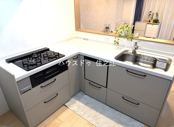 後片付けもラクラクな食洗機付です。忙しいママをサポート (売主購入時写真)