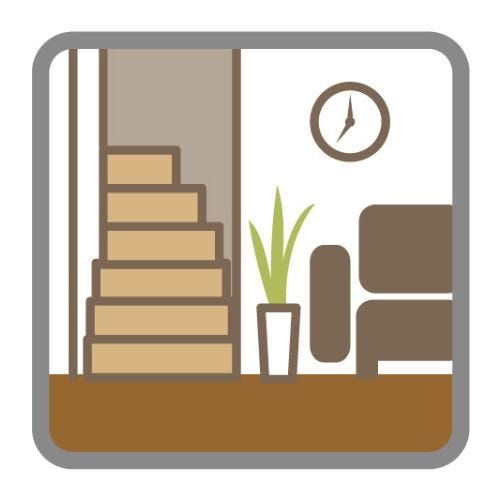 リビング階段を設置することで、お部屋の見通しがよくなり、リビングに奥行が生まれます!