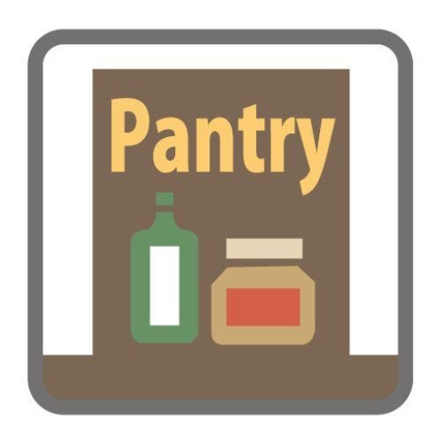 可動棚付きのパントリーは、食器類などを一目でわかりやすく収納出来ます♪