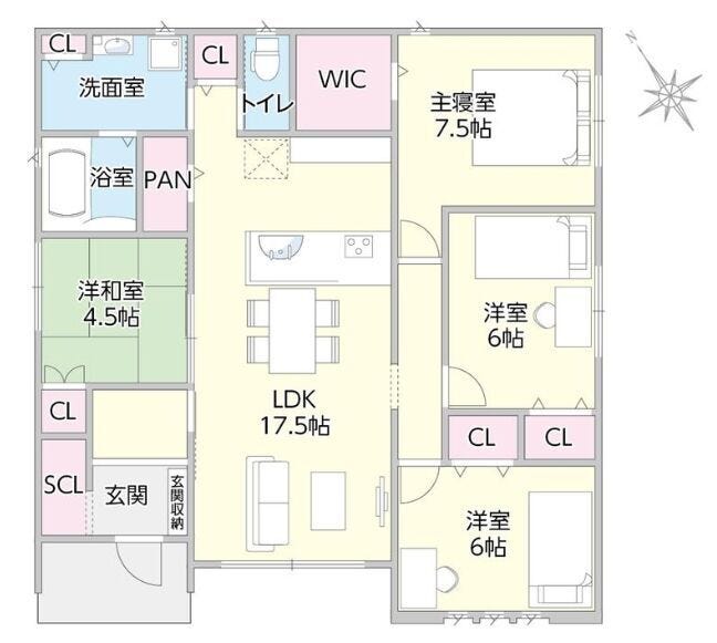 (2号棟)価格3480万円、4LDK、土地面積250.7m2、建物面積97.71m2
