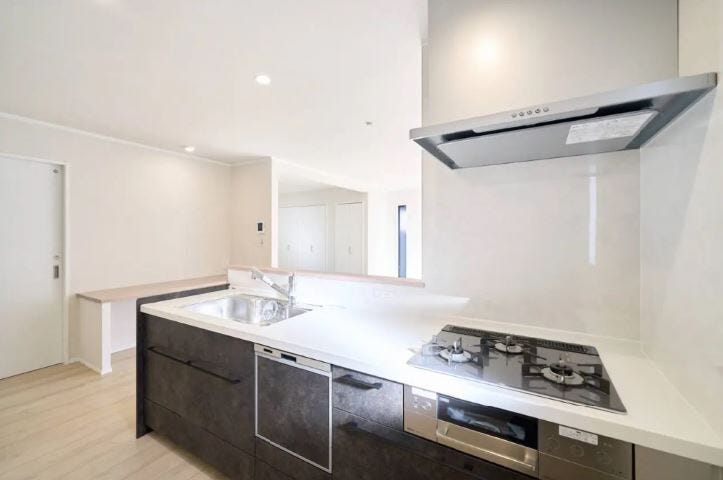 機能面や使いやすさを備えたシステムキッチンで原水・シャワー・浄水をひとつの水栓でスムーズに切り替えられ、とても便利な浄水器がついており、食器洗浄乾燥機が標準装備されております。