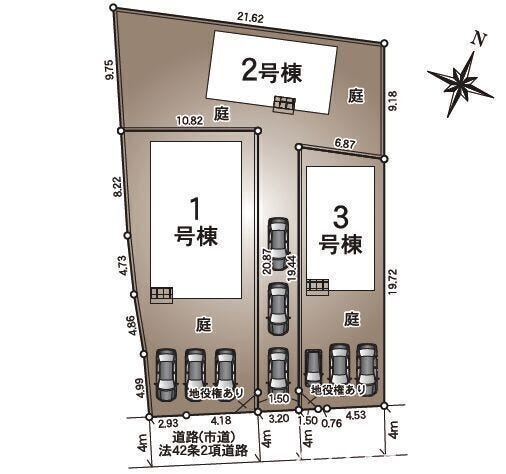 ■□■3号棟、車3台駐車可能■□■