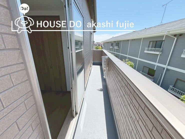 風通し良好のバルコニー