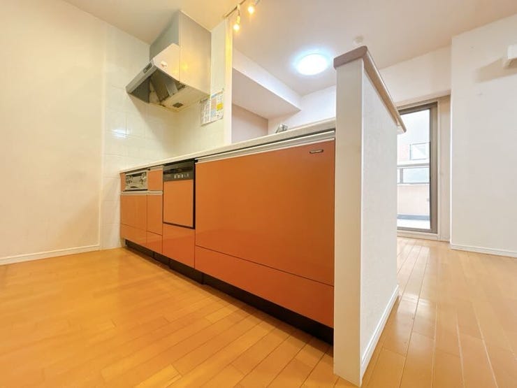 食洗機付きのシステムキッチン。
忙しい毎日に役立ちます◎