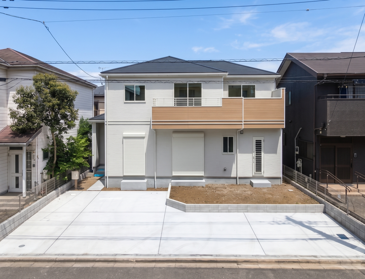 【Exterior】落ち着きのあるシンプルな外観で、長く愛せる住まいに仕上がっています。
