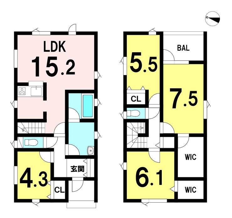 【間取り】
■客間としても使えるお部屋がある間取りです!