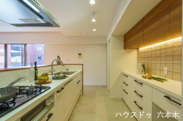 開放感のあるオープンキッチン