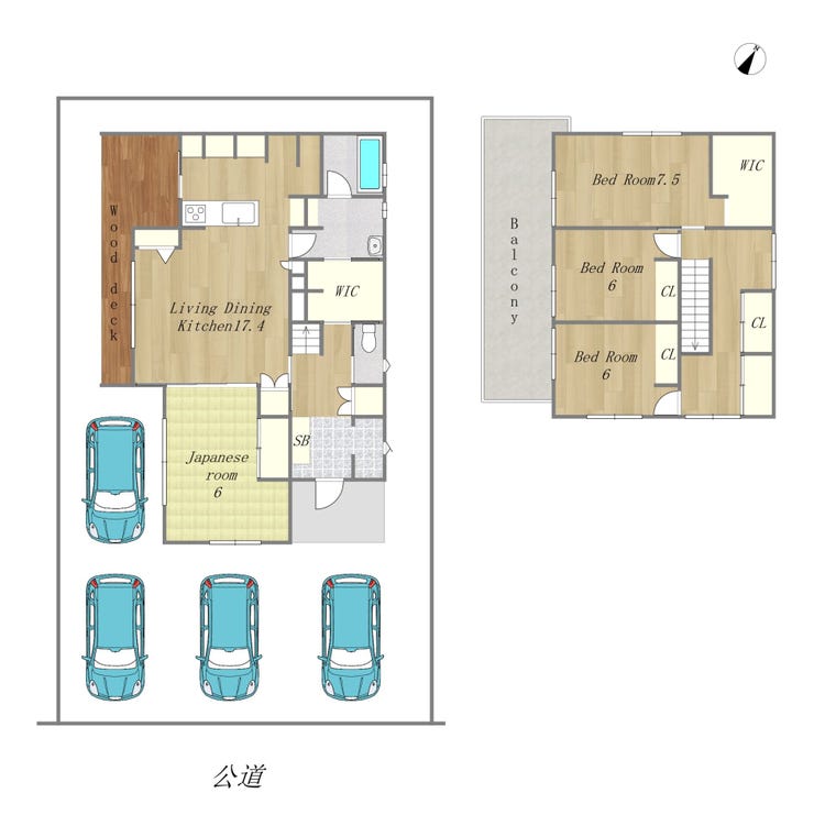 【間取り】
所在地:倉敷市船穂町柳井原
敷地面積259.01㎡
建物面積:126.69㎡
間取り:4LDK