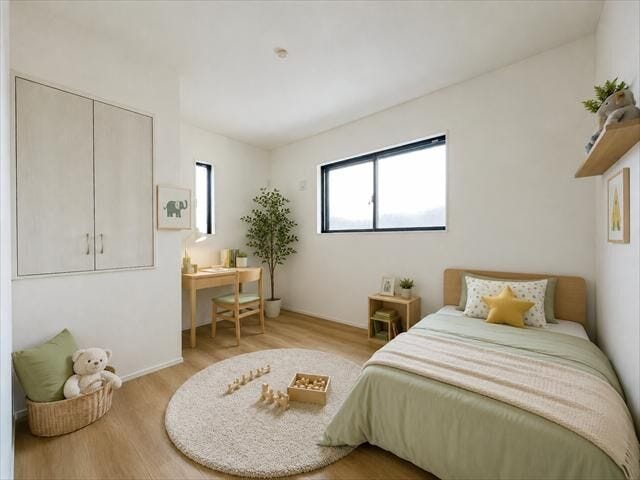 5.6帖:ナチュラルなインテリアが映える心地よいお部屋
※画像はイメージです。実際の写真に家具や調度品をCG合成したものです。(家具等は販売に含まれておりません)