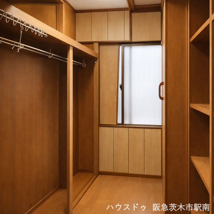 収納力豊富で使い勝手良好、整理しやすいクローゼットです