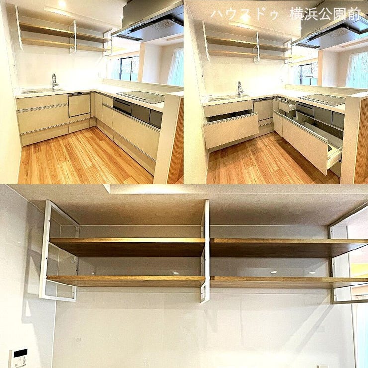 キッチン収納も充実。調理器具の置き場所には困りません。