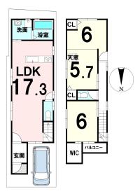 【間取り図】
新築参考プランです♪