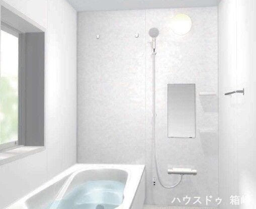 完成予想図
エコベンチを採用
半身浴もおすすめ♪
節水にも◎