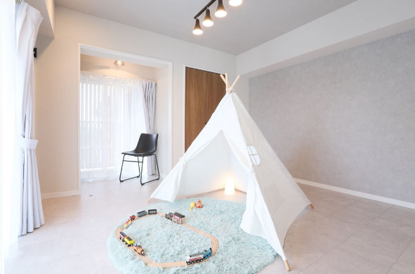 カーテン付きもうれしいポイントです