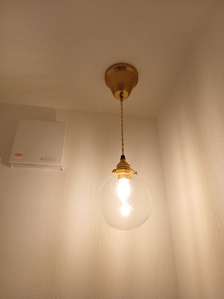 照明器具も素敵です。