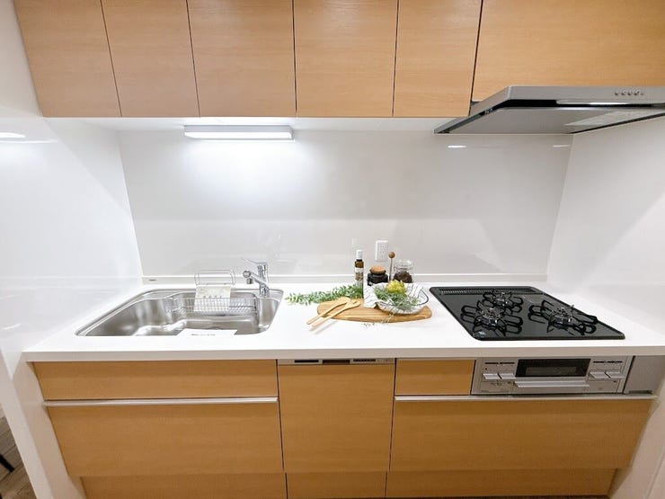 3口コンロなので同時に調理ができ、お料理もはかどります。