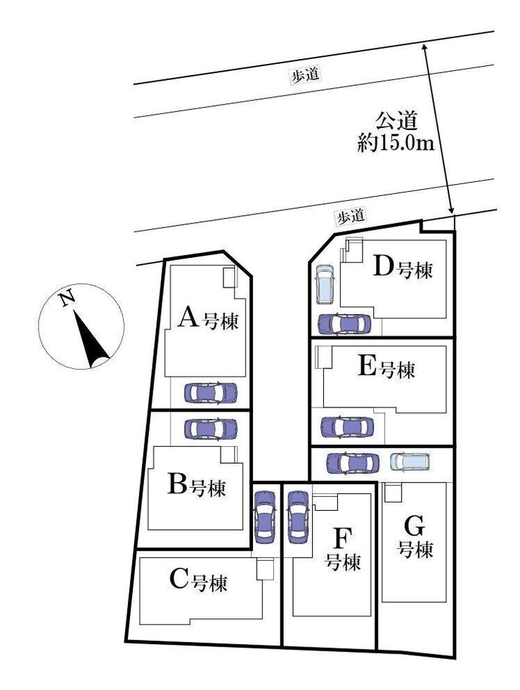【外観】
◎区画図:E号棟