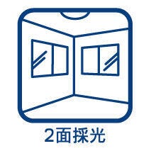 バルコニーに面した明るい洋室!